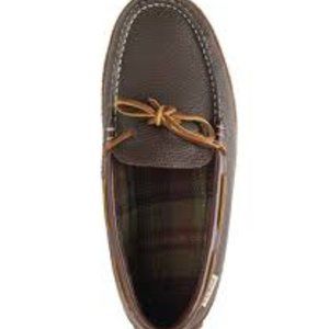 Men's Handsewn Slippers, Flannel-Lined SZ 11